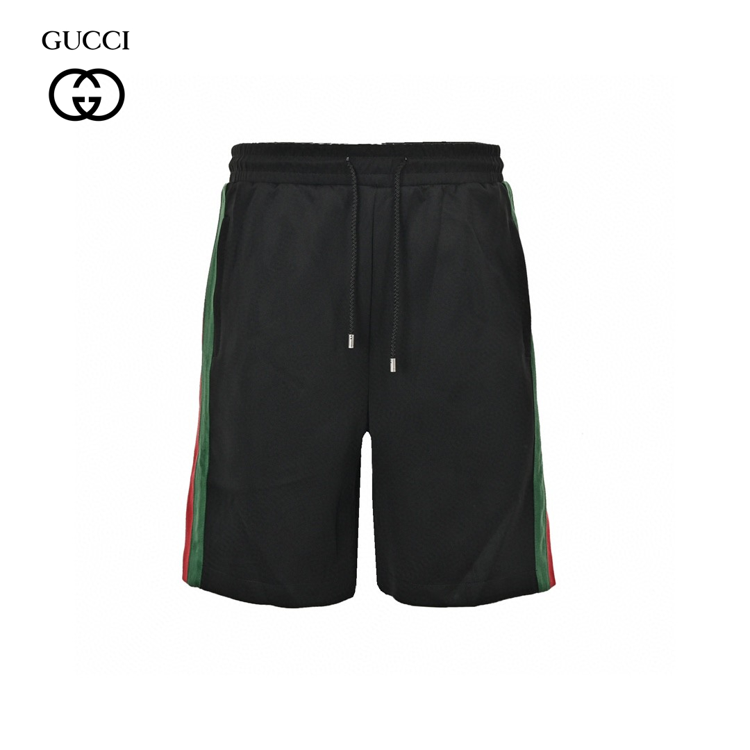 Three Colors Stripe Silicone Logo Short