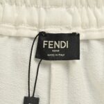 24ss Big Double F Logo Flocking Short