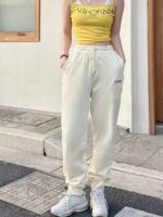 Howl's Moving Castle Flame Embroidery Logo Pants