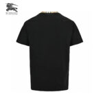 24ss Plaid Neckline Embroidery Logo T-Shirt