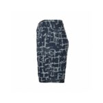 Tie Dye Jacquard Weave Logo Denim Short