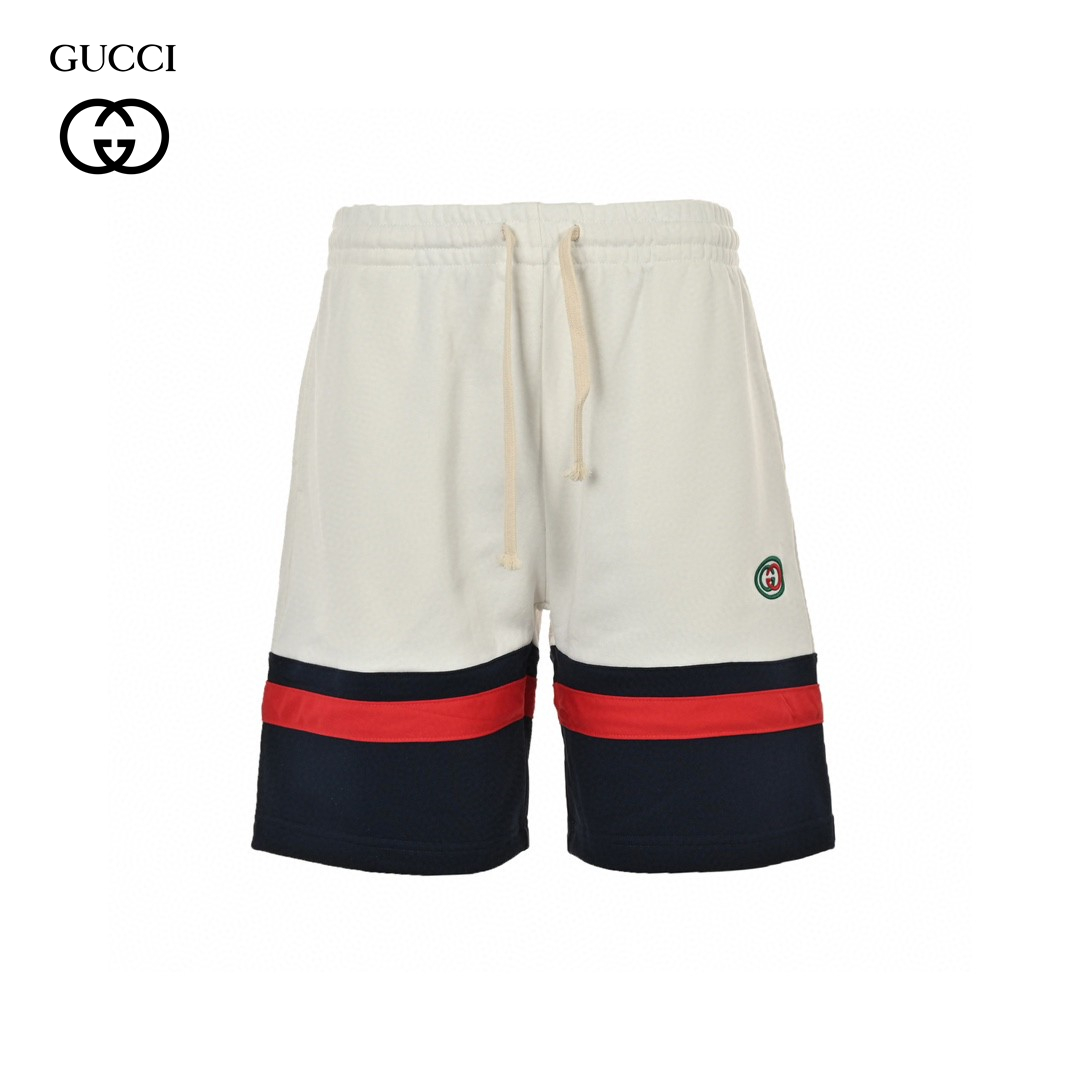 Joint Inlay Double G Embroidery Logo Short