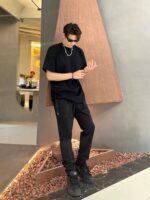 Heat-Seal Logo Casual Sports Pants