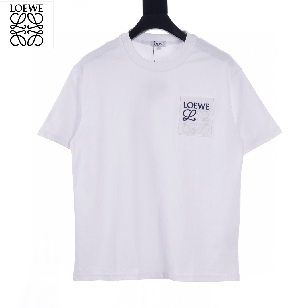 Joint Color Pocket 3D Embroidery Logo T-Shirt