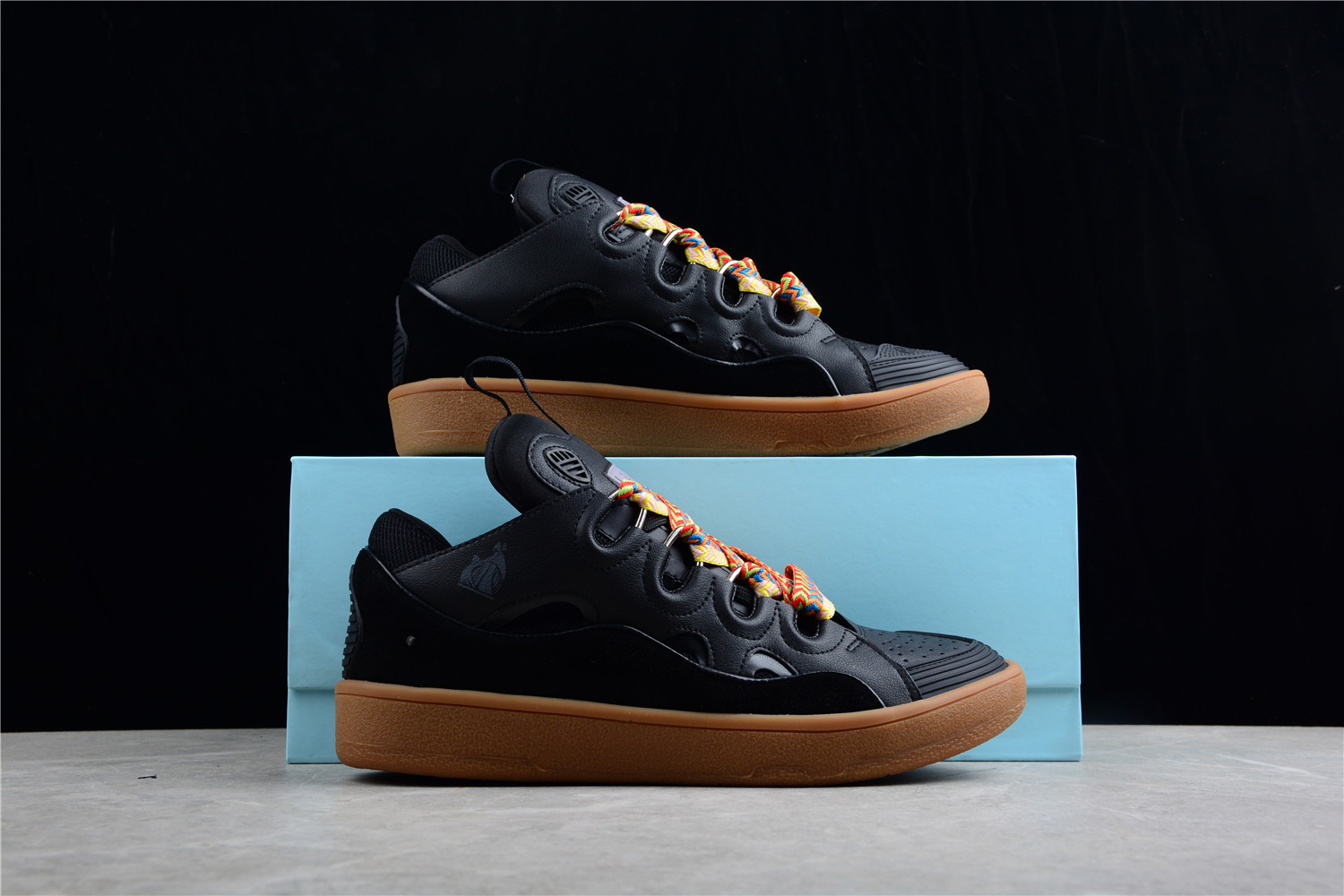 Lanvin ‘Curb’ Sneakers Black & Multicolor