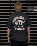 SM Black and White Worn Out T-Shirt