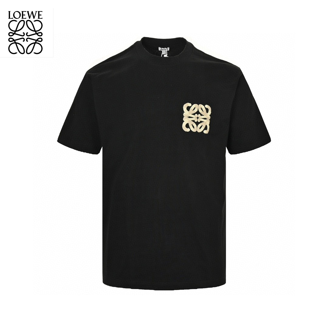 24ss Towel Embroidery Logo T-Shirt