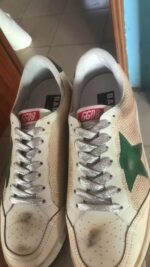 Ball Star sneakers in leather and mesh with black heel tab