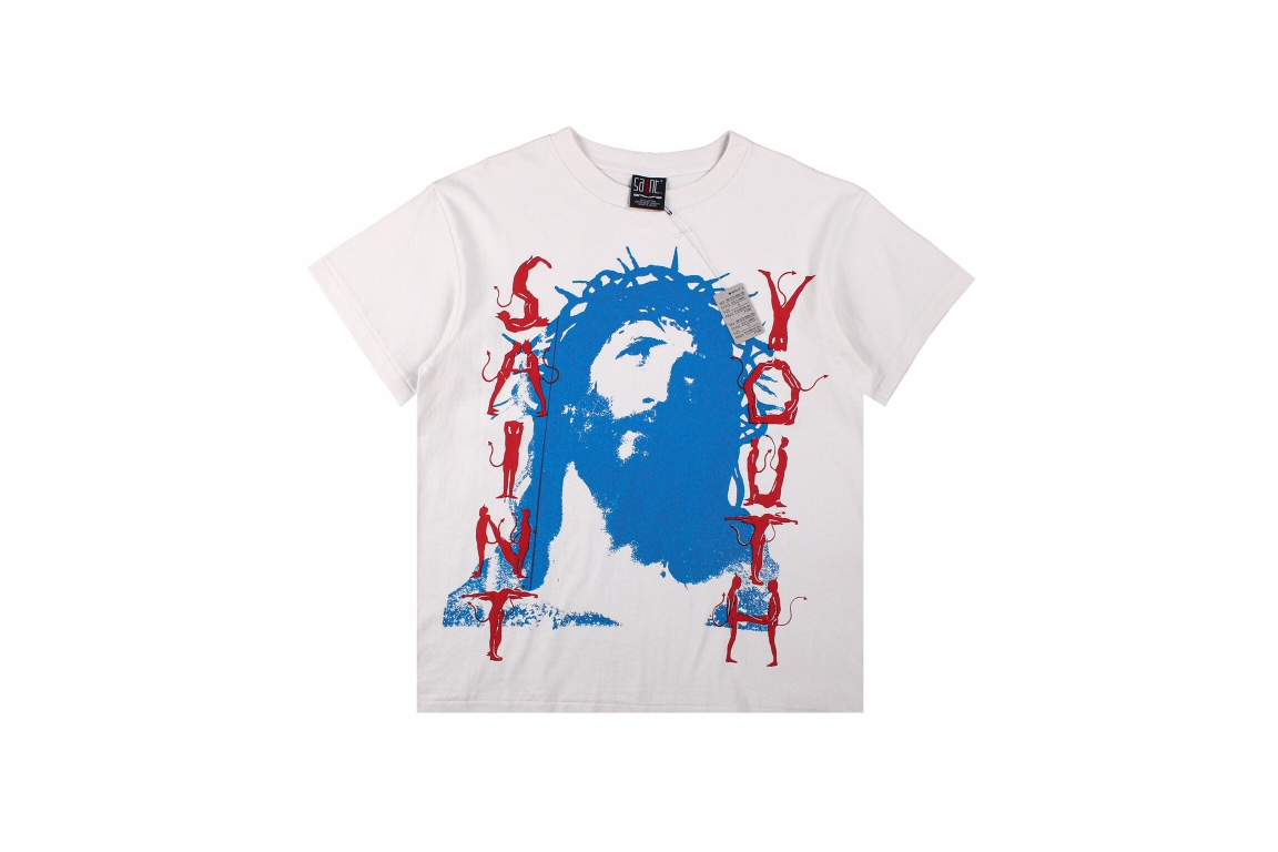 Blue Jesus Logo T-Shirt