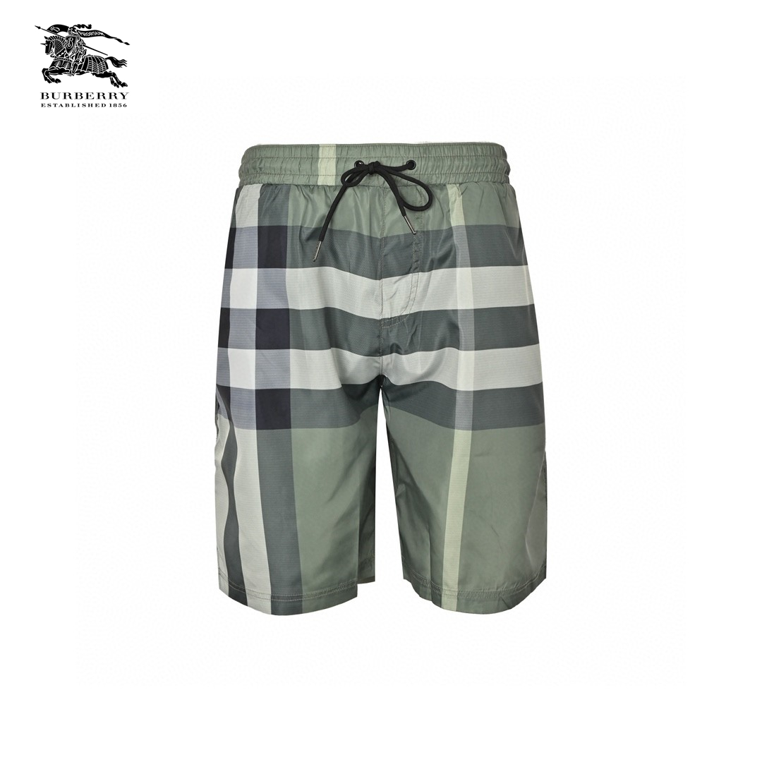 Stripe Plaid Beach Short