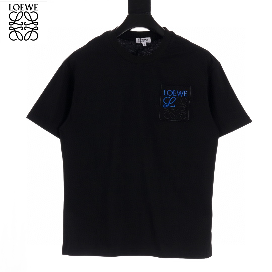 Joint Color Pocket 3D Embroidery Logo T-Shirt