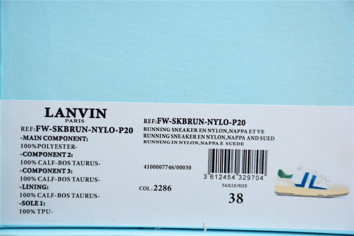 Tennis Low Top Sneaker - White/blue