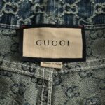 22ss Full Logo Wash Denim Short