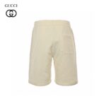 Embroidery Double G Signature Logo Cotton Short