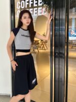 23SS Embroidery Logo Short