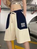 Totoro Embroidery Logo Joint Color Short
