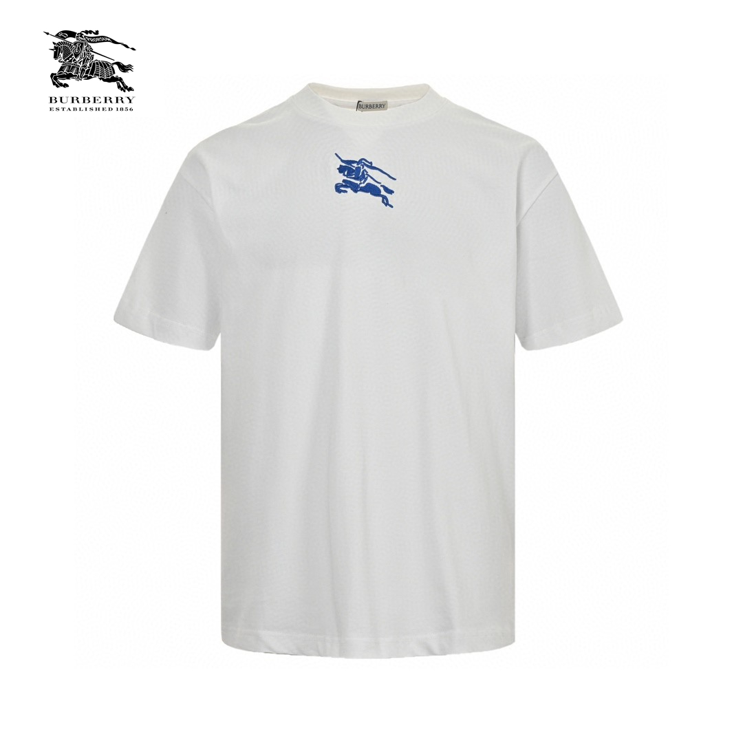 24ss Chest Small Embroidery Knight Warhorse Logo T-Shirt