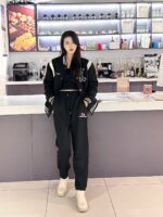 23FW Buckle Embroidery Logo Pants