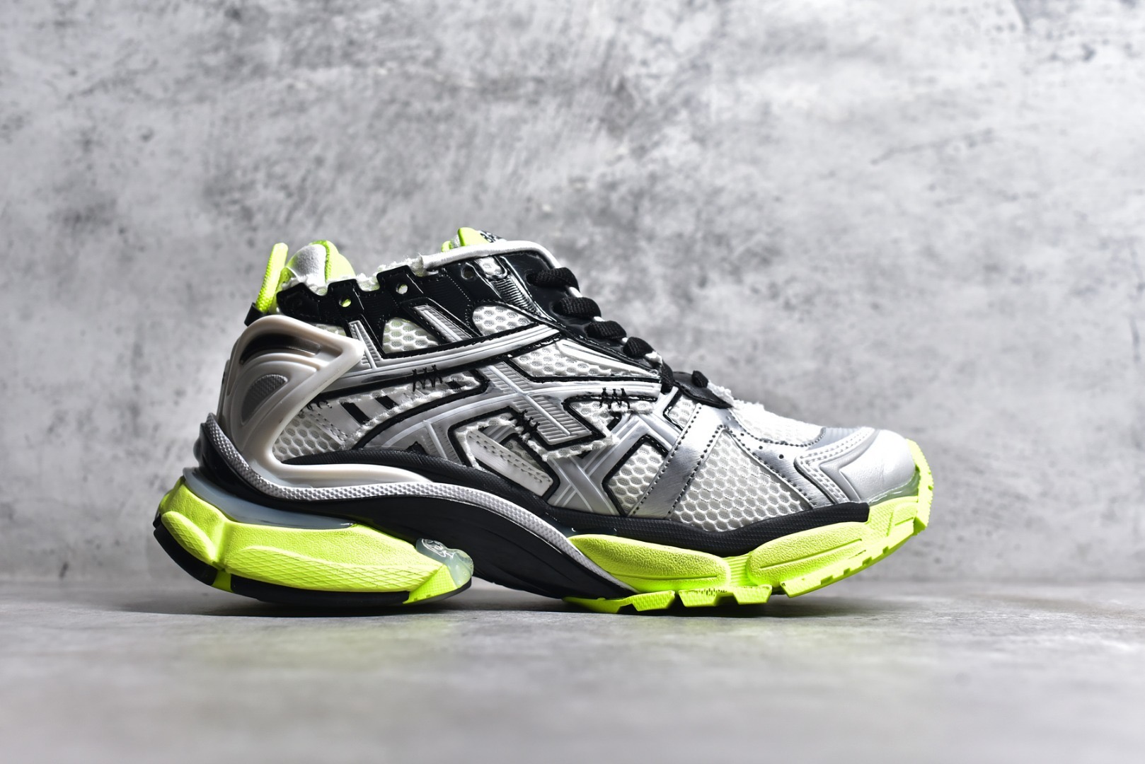 Balenciaga Runner Sneakers In Black and Neon Yellow