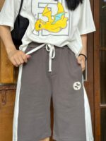 Joint Inlay Double G Embroidery Logo Short
