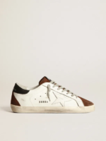 Two-tone white and brown Super-Star sneakers