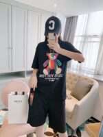 22SS Colorful Embroidery Logo Short