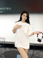 24ss Fake Pocket 3D Embossment 3M Reflective Logo T-Shirt