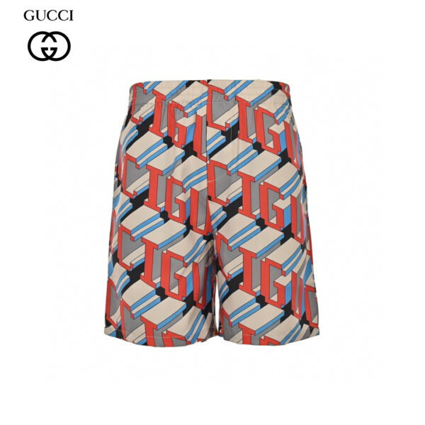 24ss Letter Pixel Logo Silk Blends Short