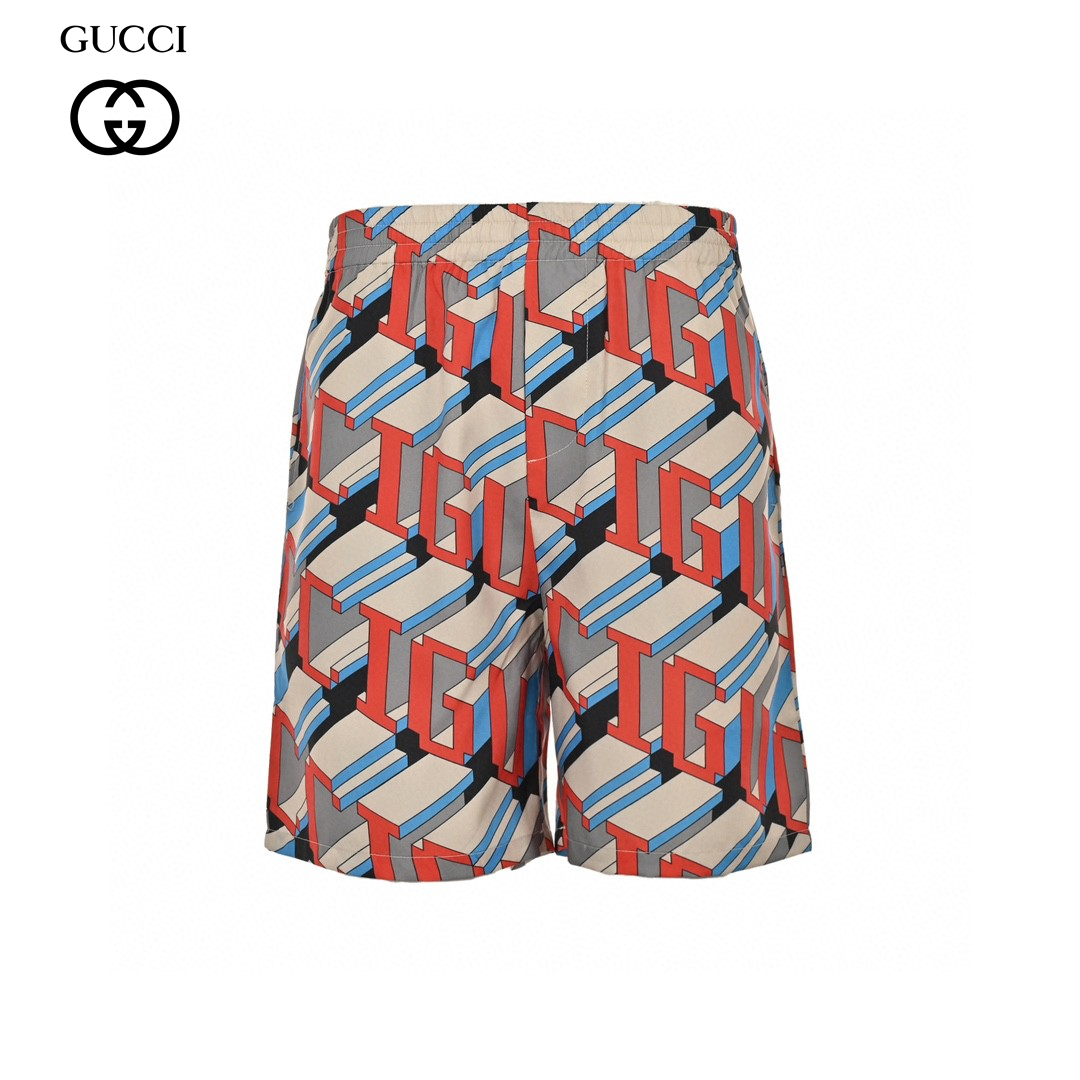 24ss Letter Pixel Logo Silk Blends Short