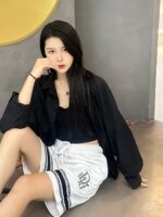 Bottom Joint Color Embroidery Logo Short