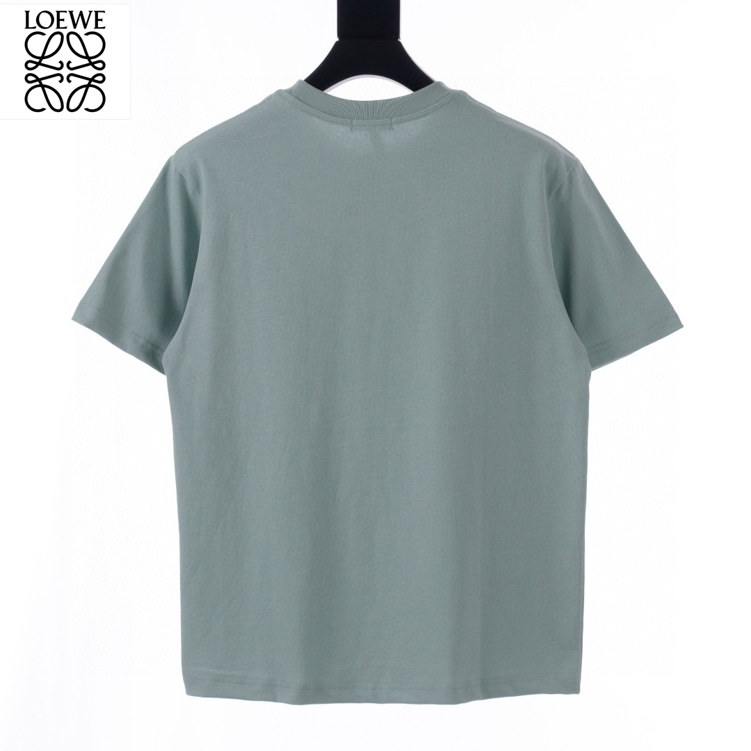 Loewe Embroidery Big Logo Pure Color T-Shirt