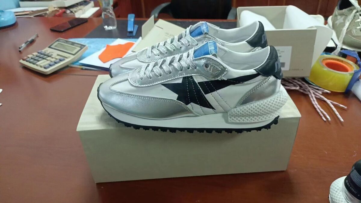 Marathon with silver ripstop nylon upper and black star