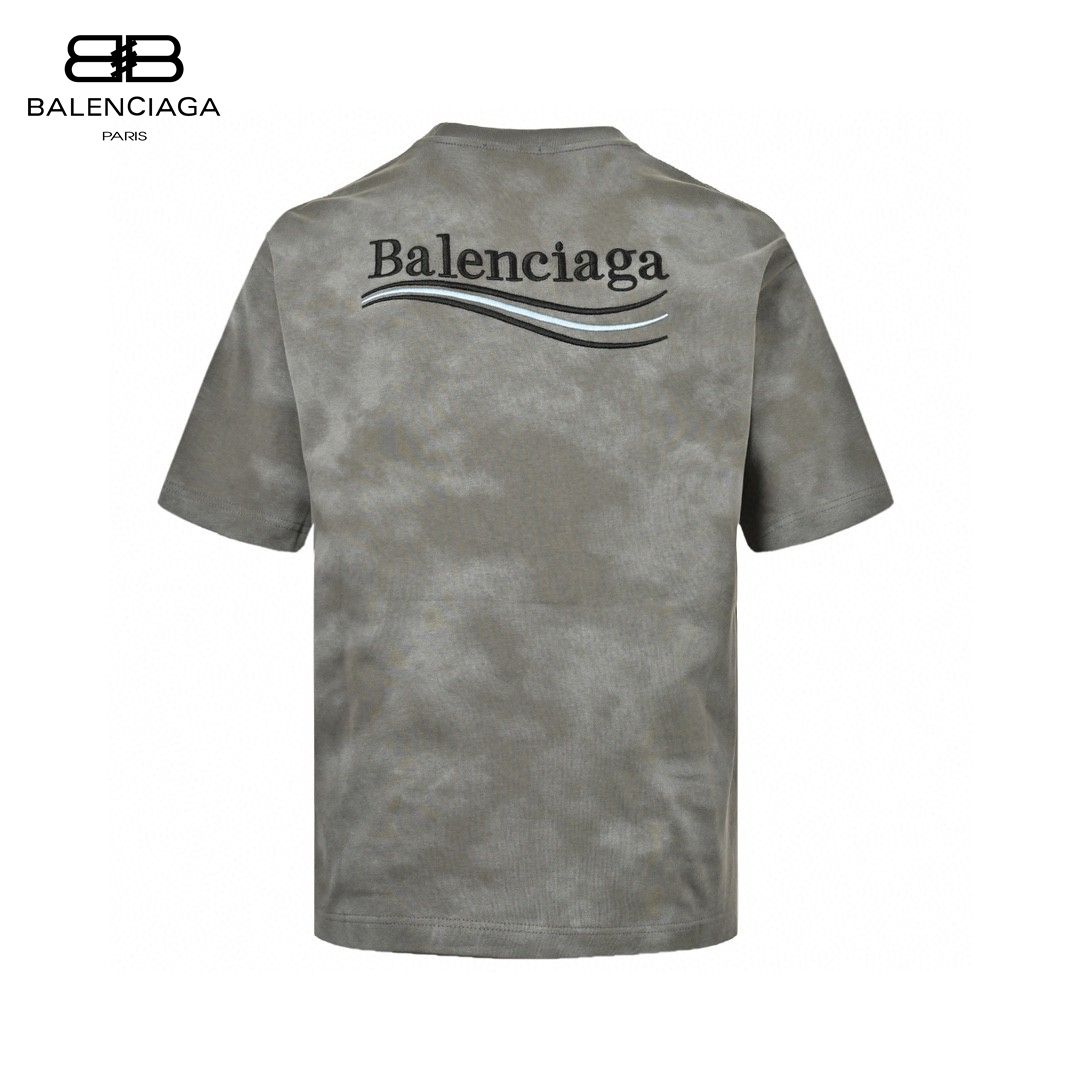 24ss Embroidery Coca Cola Logo Mud Dyeing T-Shirt