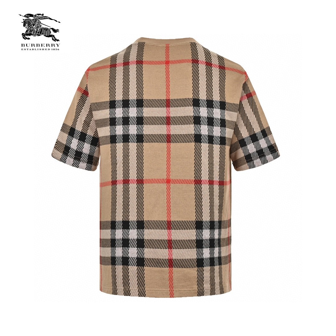 24ss Plaid Knit T-Shirt