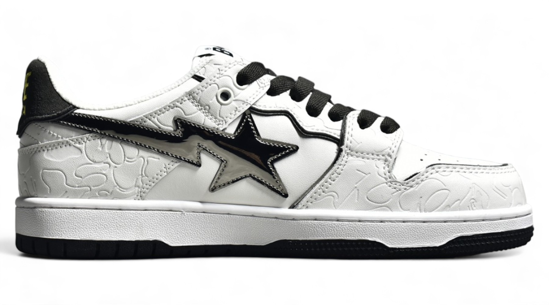 BAPE SK8 Sta Low - white black