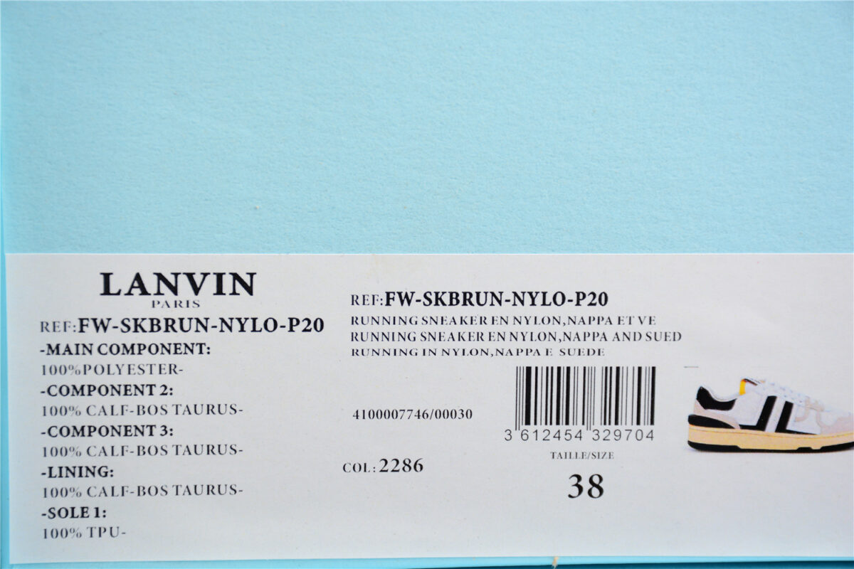 Lanvin Clay sneakers in black and white