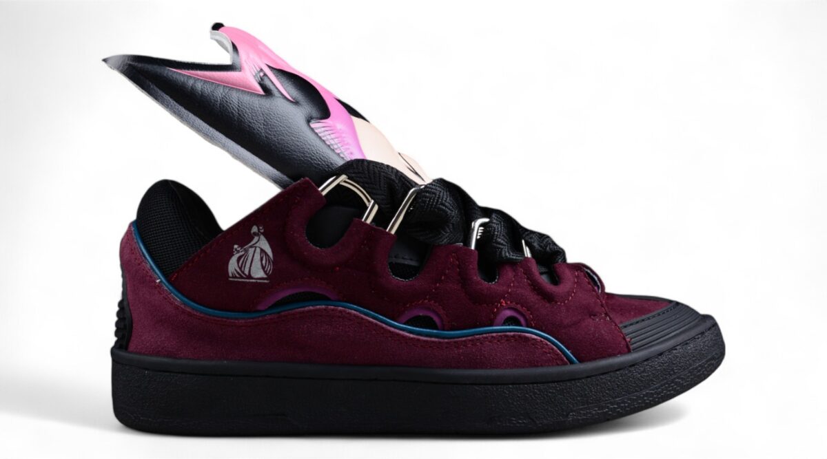 Lanvin Curb Cartoon Sports Sneaker Purple Shoes
