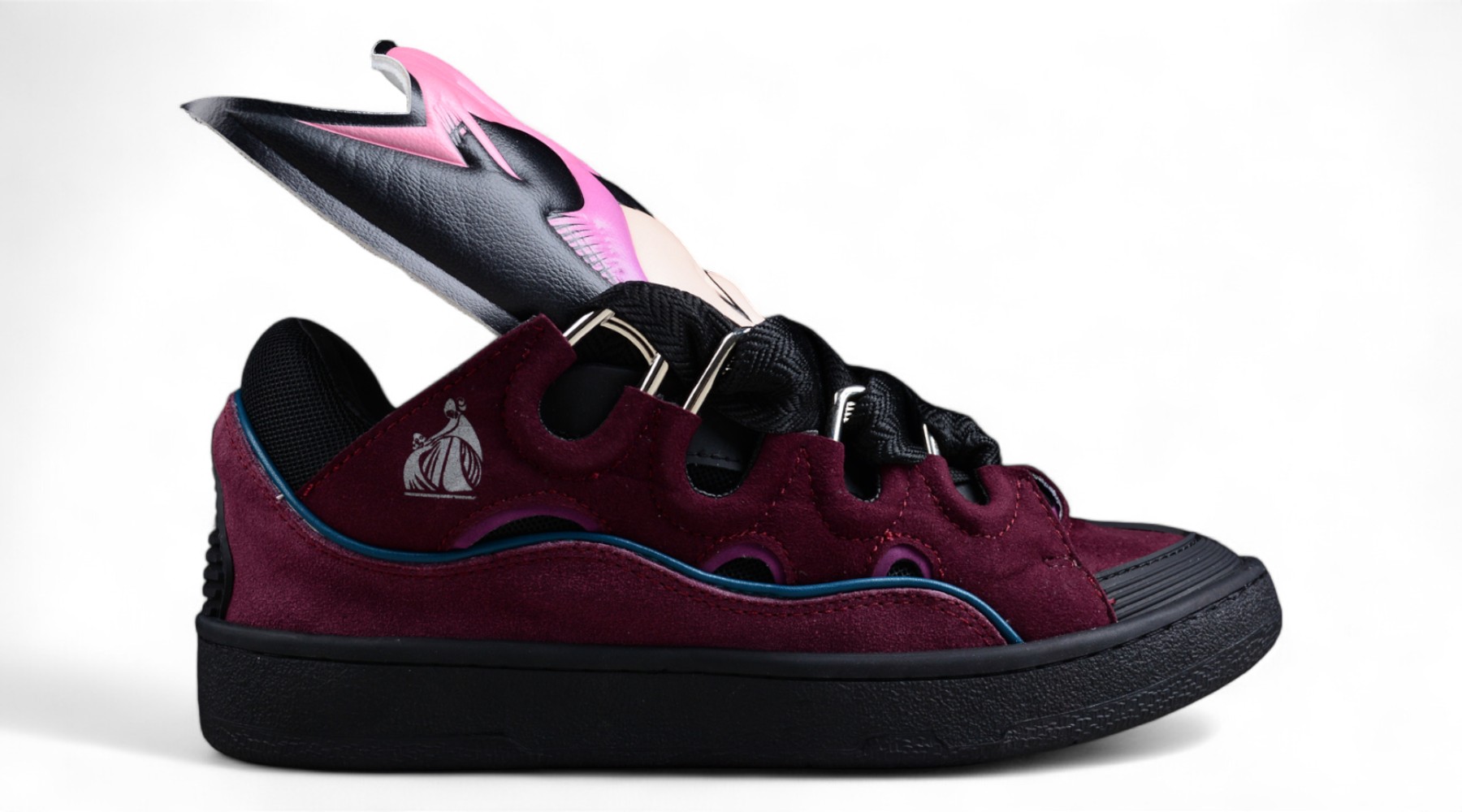 Lanvin Curb Cartoon Sports Sneaker Purple Shoes