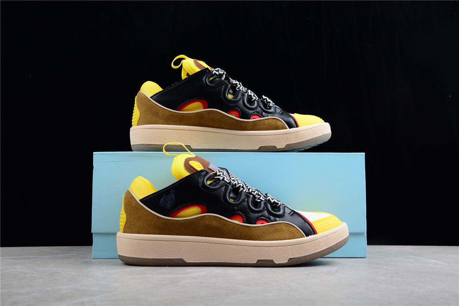 Lanvin Curb Chunky Lace Sneakers