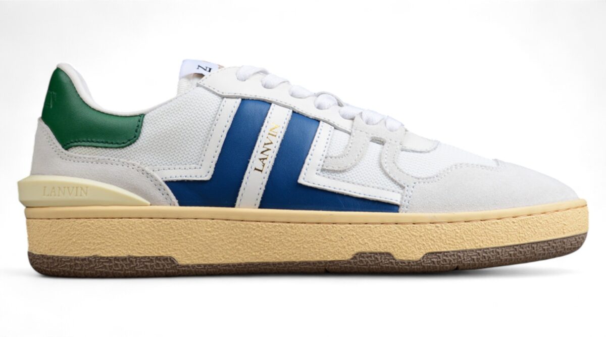 Tennis Low Top Sneaker - White/blue