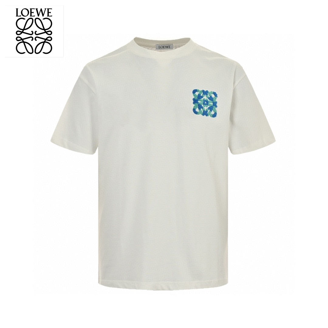 24ss Joint Color Towel Embroidery Logo T-Shirt