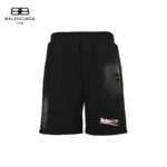 24ss Blurry Coca Cola Logo Broken Holes Short