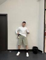 22ss Full Logo Wash Denim Short