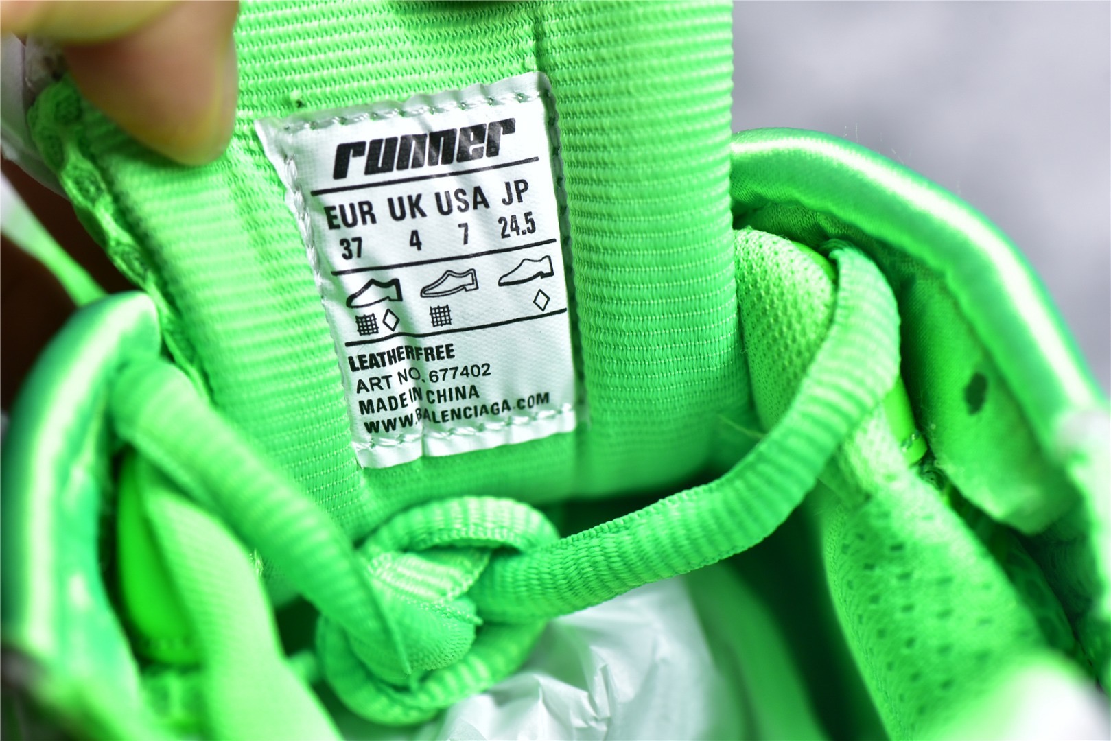 Balenciaga Runner Sneakers In FlugGreen