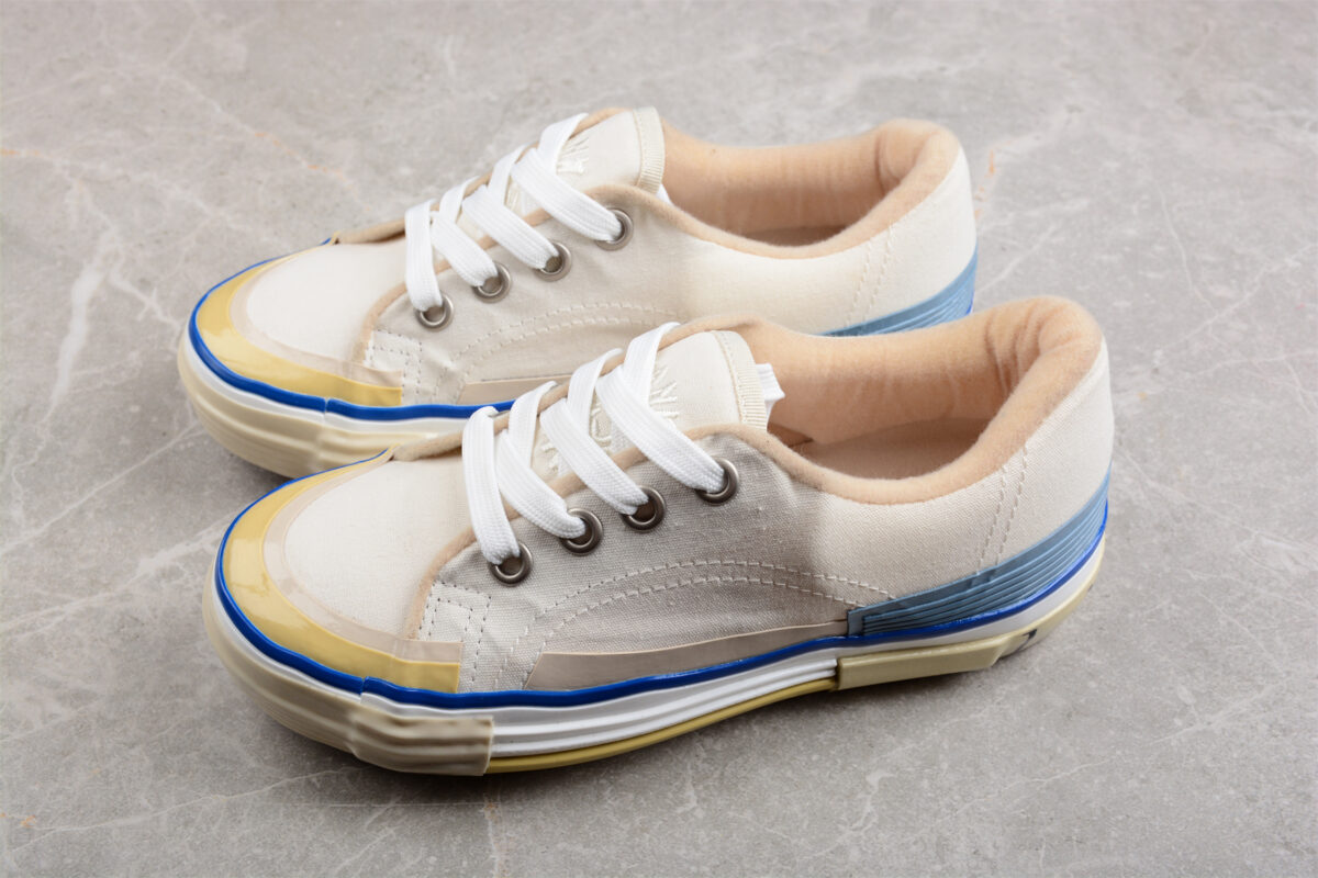 Lanvin Off-White Vulcanized Mlted Sneakers