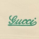 Embroidery Double G Signature Logo Cotton Short
