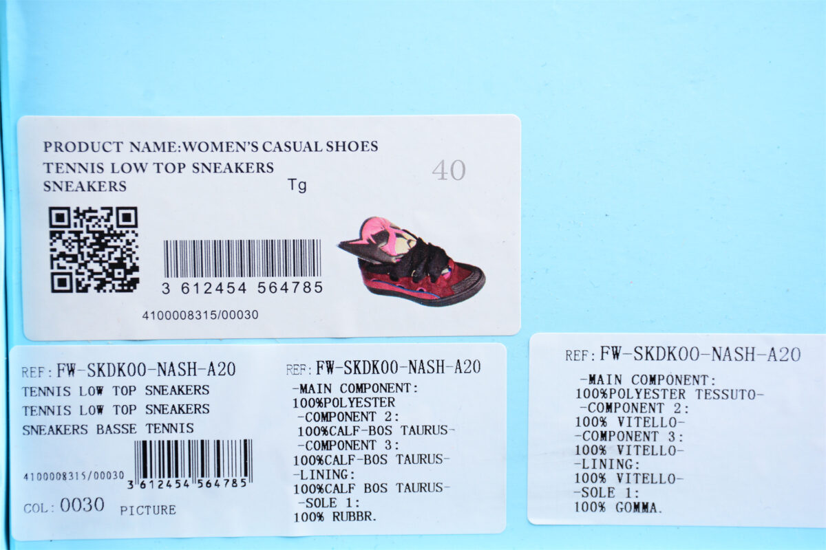 Lanvin Curb Cartoon Sports Sneaker Purple Shoes
