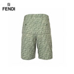 24ss Square Grid FF Logo Flax Tassels Short