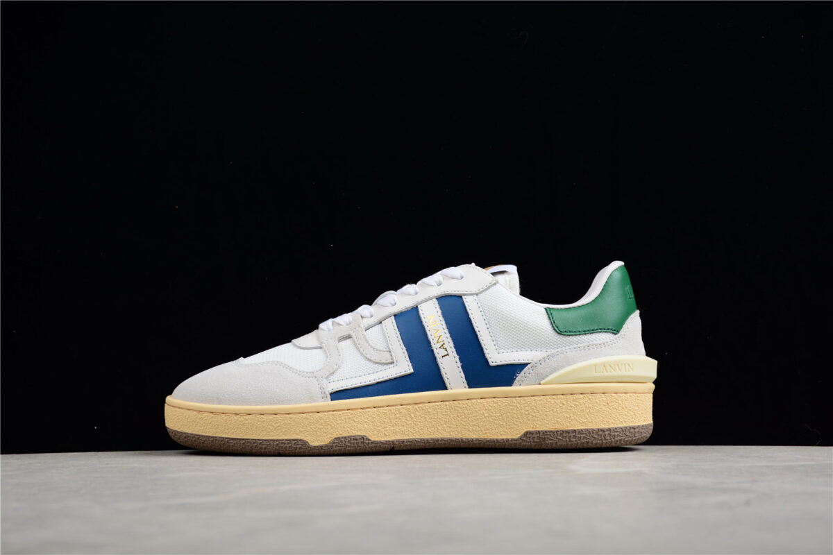 Tennis Low Top Sneaker - White/blue