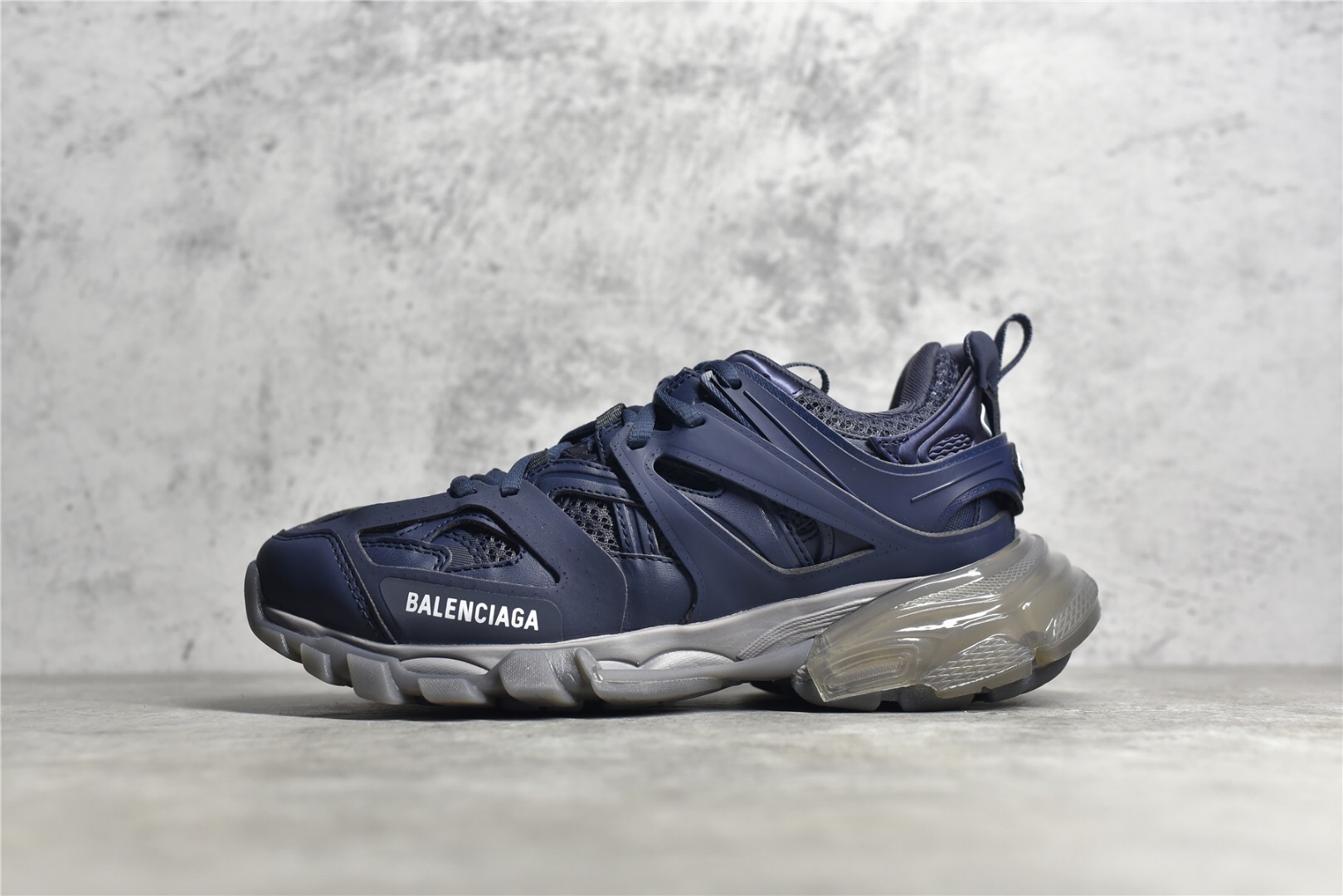 Balenciaga Track Clear Sole Sneaker Navy